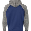 J. America 8612 - Navy/ Charcoal Fleck Back
