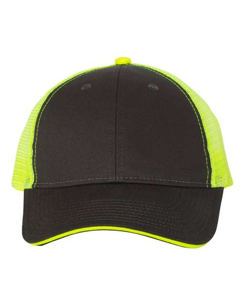 Valucap S102 - Charcoal/ Neon Yellow