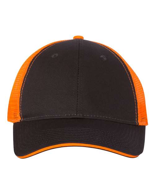 Valucap S102 - Charcoal/ Neon Orange