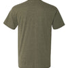 Hanes 42TB - Greens - Military Green Triblend Back
