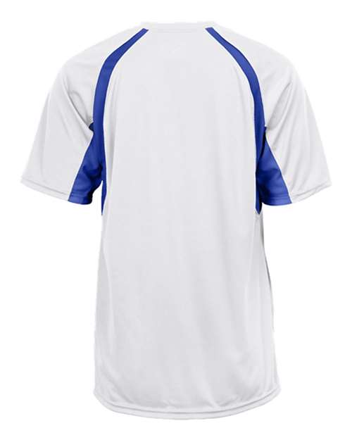 Badger 2144 - Whites & Neutrals - White/ Royal Back