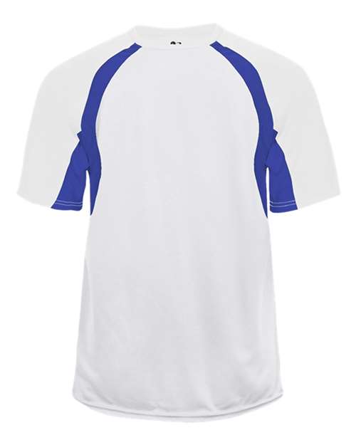 Badger 2144 - Whites & Neutrals - White/ Royal