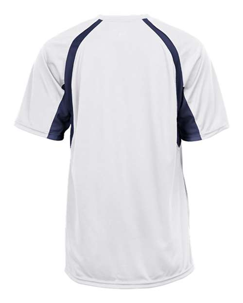 Badger 2144 - Whites & Neutrals - White/ Navy Back