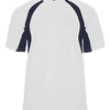Badger 2144 - Whites & Neutrals - White/ Navy