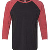 Next Level 6051 - Blacks & Grays - Vintage Red Sleeves/ Vintage Black Body