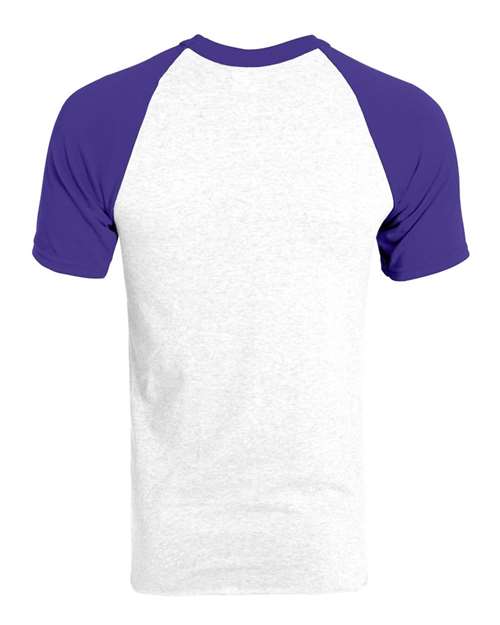 Augusta Sportswear 423 - White/ Purple Back