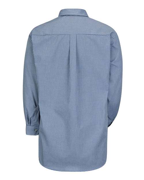 Red Kap SP74 - White/ Blue Plaid - 323 Back