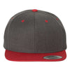 YP Classics 6089M - Dark Heather/ Red