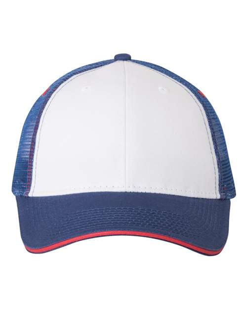 Valucap S102 - White/ Royal/ Red
