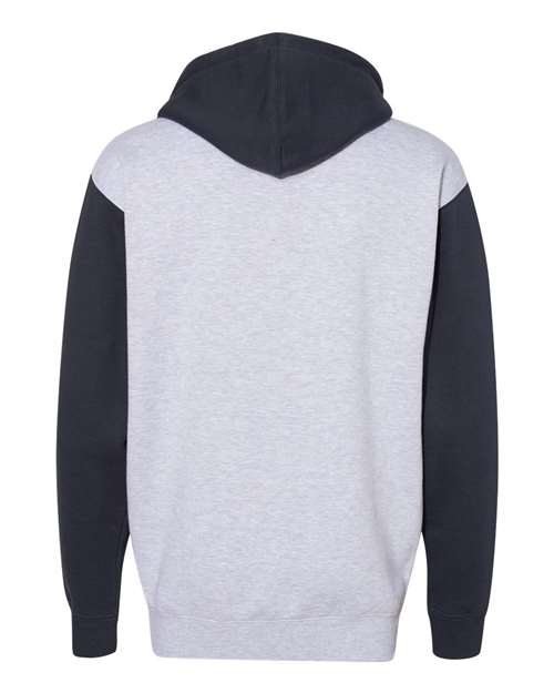 Independent Trading Co. IND4000 - Blacks & Grays - Grey Heather/ Slate Blue Back