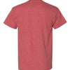 Gildan 8000 - Reds & Pinks - Heather Scarlet Red Back