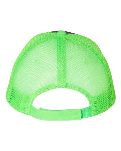 Valucap S102 - Charcoal/ Neon Green Back