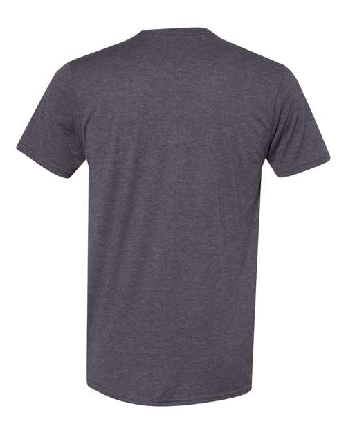 Hanes 4980 - Blacks & Grays - Charcoal Heather Back