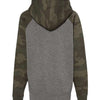 Independent Trading Co. PRM15YSB - Nickel Heather/ Forest Camo Back