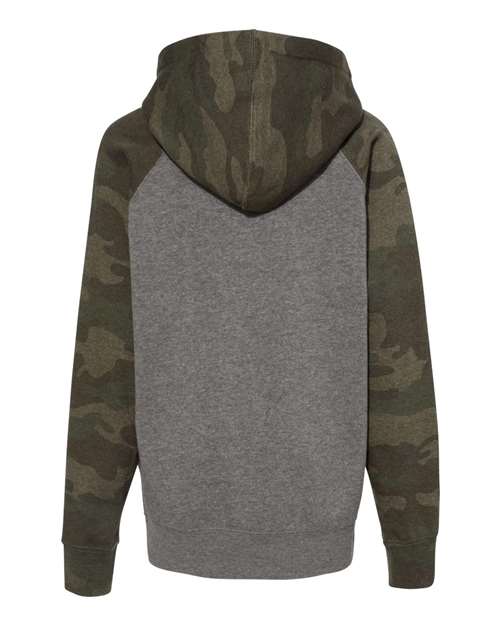 Independent Trading Co. PRM15YSB - Nickel Heather/ Forest Camo Back
