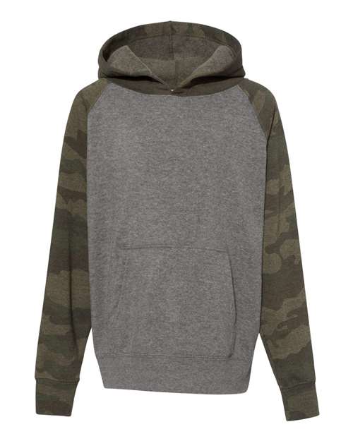 Independent Trading Co. PRM15YSB - Nickel Heather/ Forest Camo