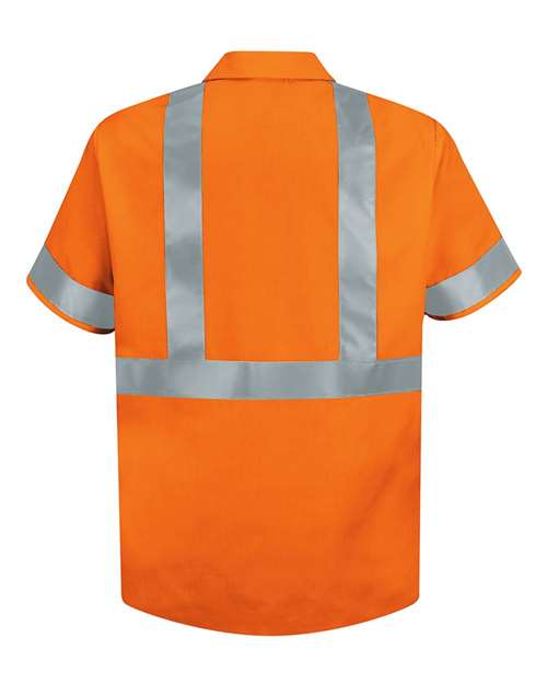 Red Kap SS24HV - O2-Fluorescent Orange Back