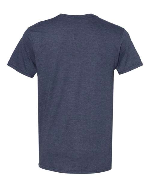 Hanes 4980 - Blues - Heather Navy Back