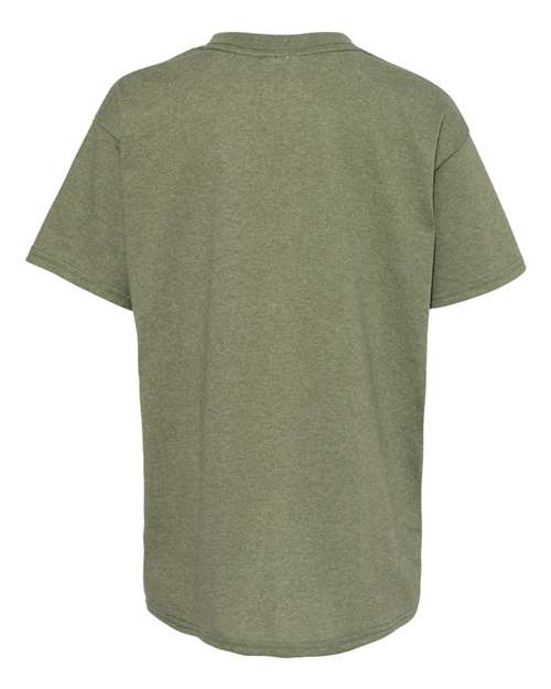 Hanes 5370 - Greens - Heather Green Back