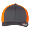 Flexfit 6511 - Charcoal/ Neon Orange