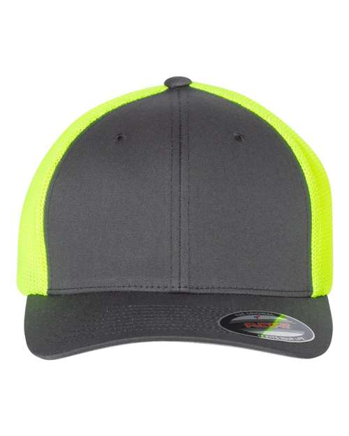 Flexfit 6511 - Charcoal/ Neon Yellow