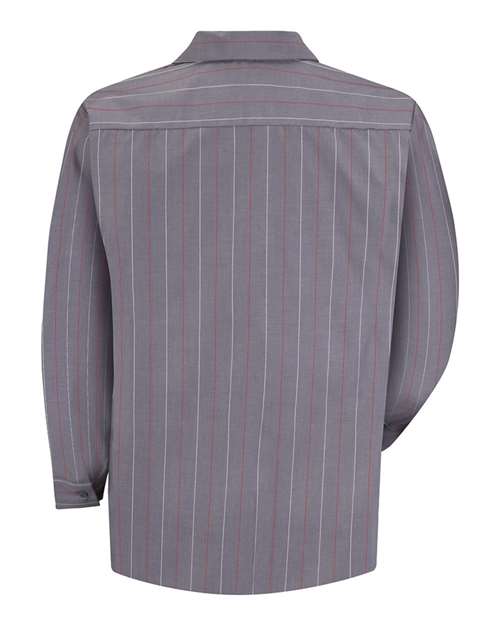 Red Kap SP14 - Whites & Neutrals - Charcoal/ Red/ White Stripe Back