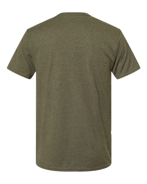 Hanes 4980 - Greens - Military Green Heather Back