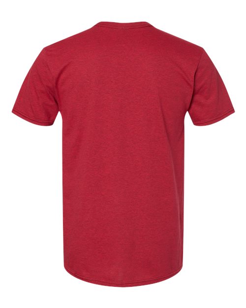 Hanes 4980 - Reds & Pinks - Red Pepper Heather Back