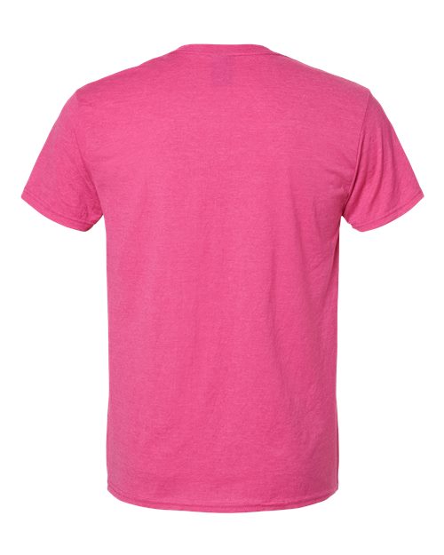 Hanes 4980 - Reds & Pinks - Wow Pink Heather Back