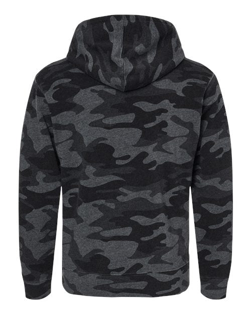 J. America 8871 - Blacks & Grays - Black Camo Triblend Back