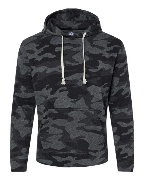 J. America 8871 - Blacks & Grays - Black Camo Triblend