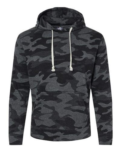 J. America 8871 - Blacks & Grays - Black Camo Triblend