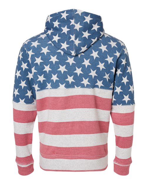 J. America 8871 - Other Colors - Stars & Stripes Triblend Back