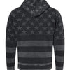 J. America 8871 - Blacks & Grays - Black Stars & Stripes Triblend Back