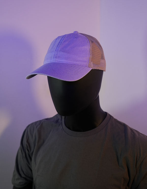 Premium Lavender Front / Tan Mesh Back Dad Hat