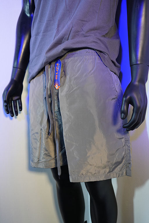 Grey Windbreaker Shorts